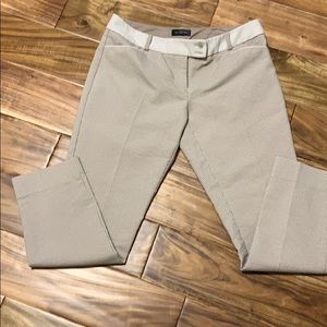 Limited sz2 tan poke a dot ankle pants